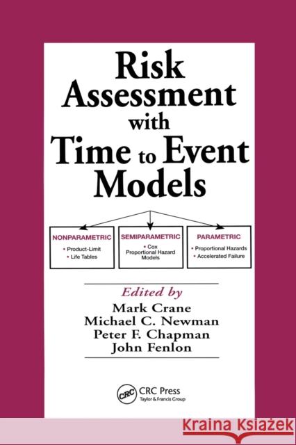 Risk Assessment with Time to Event Models Mark Crane Michael C. Newman Peter F. Chapman 9780367578718 CRC Press - książka