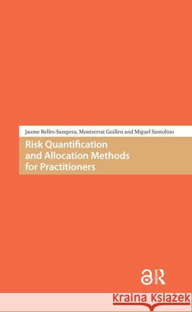 Risk Quantification and Allocation Methods for Practitioners Miguel Santolino 9781041185567 Routledge - książka