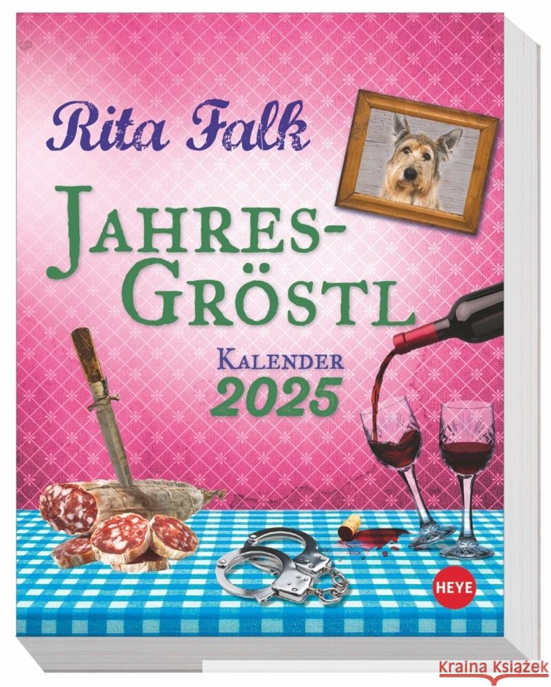 Rita Falk Jahres-Gröstl Tagesabreißkalender 2025 Falk, Rita 9783756406234 Heye - książka