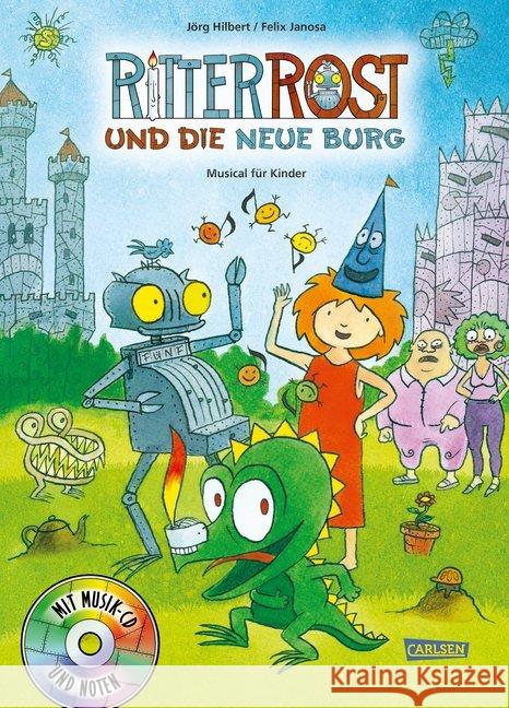 Ritter Rost 17: Ritter Rost und die neue Burg, m. 1 Audio-CD : Musical für Kinder Hilbert, Jörg; Janosa, Felix 9783219118476 Betz, Wien - książka