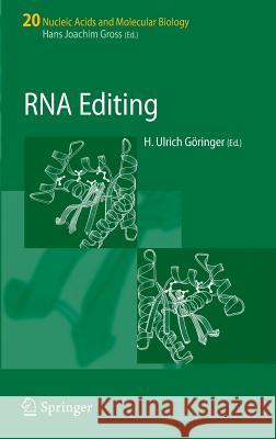 RNA Editing  9783540737865 SPRINGER-VERLAG BERLIN AND HEIDELBERG GMBH &  - książka