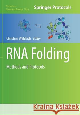 RNA Folding: Methods and Protocols Waldsich, Christina 9781493960583 Humana Press - książka