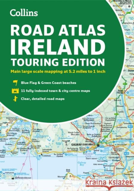 Road Atlas Ireland: Touring Edition A4 Paperback Collins Maps 9780008597672 HarperCollins Publishers - książka