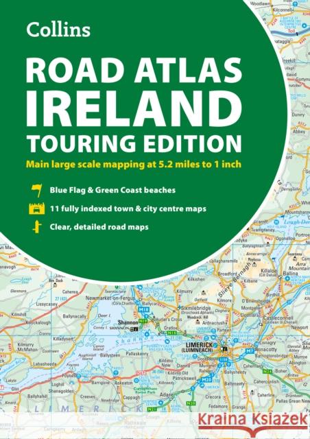Road Atlas Ireland: Touring Edition A4 Paperback Collins Maps 9780008787462 HarperCollins Publishers - książka