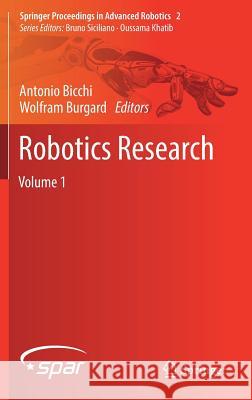 Robotics Research: Volume 1 Bicchi, Antonio 9783319515311 Springer - książka