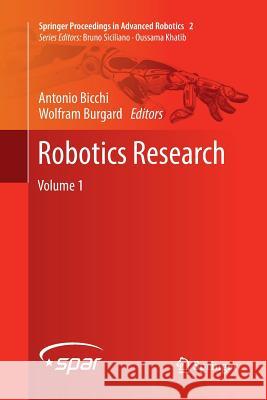 Robotics Research: Volume 1 Bicchi, Antonio 9783319846750 Springer - książka