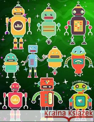 Robots Sticker Album For Boys: 100 Plus Pages For PERMANENT Sticker Collection, Activity Book For Boys - 8.5 by 11 Scales, Maz 9781975982348 Createspace Independent Publishing Platform - książka