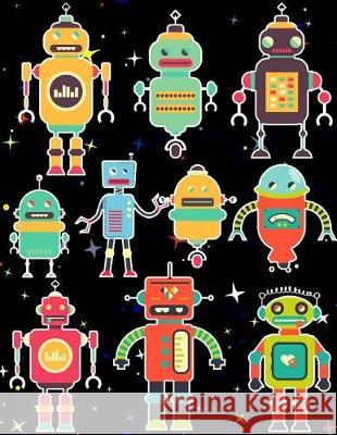 Robots Sticker Album For Boys: 100 Plus Pages For PERMANENT Sticker Collection, Activity Book For Boys or Girls - 8.5 by 11 Scales, Maz 9781975981822 Createspace Independent Publishing Platform - książka