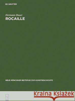 Rocaille Hermann, Dr Bauer 9783111163772 Walter de Gruyter - książka