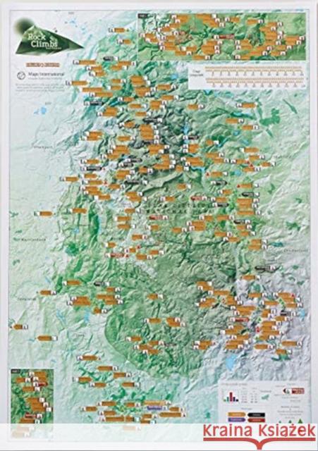 Rock Climbs Peak District Scratch Print: Collect & Scratch Print  9781912203291 Maps International Ltd - książka