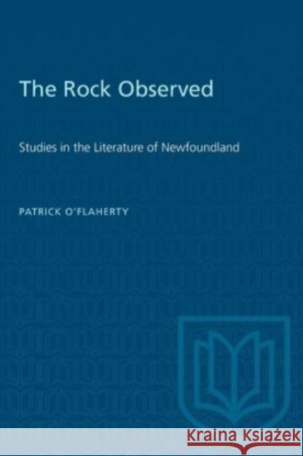 ROCK OBSERVED STUDIES LITERATURE NEWFP  9781487578824 TORONTO UNIVERSITY PRESS - książka