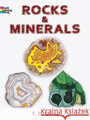 Rocks and Minerals Coloring Book Burns, T. D. 9780486286457 Dover Publications - książka