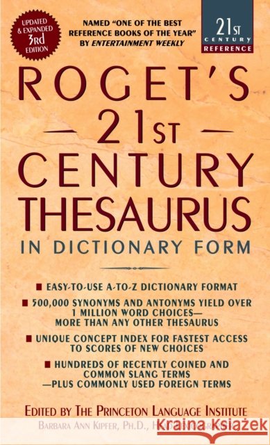 Roget's 21st Century Thesaurus, Third Edition Barbara Ann Kipfer 9780440242697 Bantam Doubleday Dell Publishing Group Inc - książka
