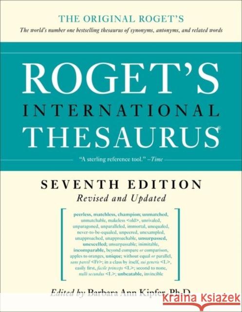 Roget's International Thesaurus : With more than 325,000 words Barbara Ann Kipfer 9780061715211 Collins Reference - książka