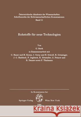 Rohstoffe Für Neue Technologien Sterk, Georg M. 9783211865620 Springer - książka