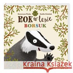 Rok w lesie. Borsuk Emilia Dziubak, Emilia Dziubak, Katarzyna Piętka 9788310136381 Nasza Księgarnia - książka