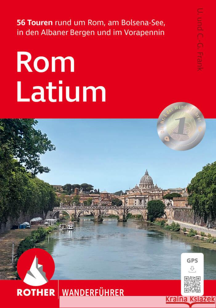 Rom - Latium Frank, Claus-Günter, Frank, Ursula 9783763347728 Bergverlag Rother - książka