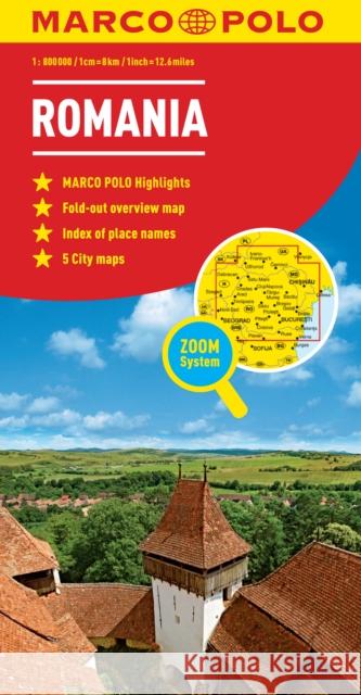 Romania Marco Polo Map Marco Polo 9783829738408 MAIRDUMONT GmbH & Co. KG - książka