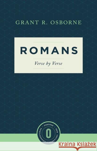 Romans Verse by Verse Grant R. Osborne 9781683590538 Faithlife Corporation - książka