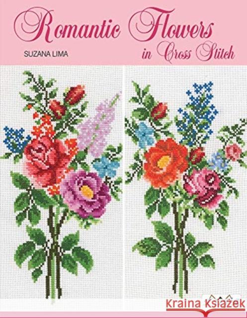 Romantic Flowers in Cross Stitch Suzana Lima 9786059192774 Tuva Publishing - książka