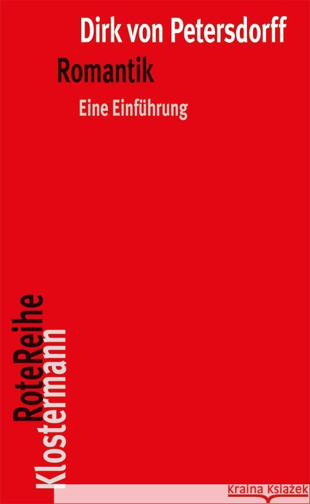 Romantik: Eine Einfuhrung Petersdorff, Dirk Von 9783465043942 Verlag Vittorio Klostermann - książka