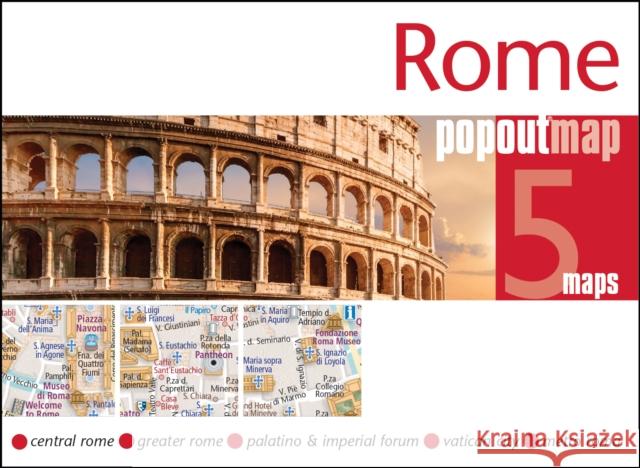 Rome PopOut Map: Pocket size, pop up city map of Rome  9781914515866 Heartwood Publishing - książka