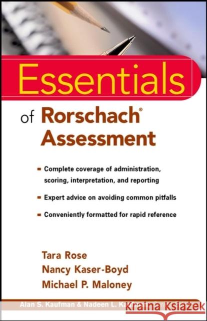 Rorschach Essentials Rose, Tara 9780471331469 John Wiley & Sons - książka