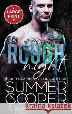 Rough Night: A Motorcycle Club New Adult Romance (Large Print Hardback) Summer Cooper 9781836700227 Lovy Books - książka