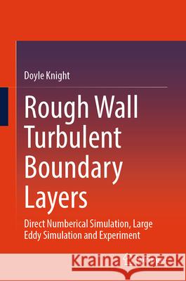 Rough Wall Turbulent Boundary Layers: Direct Numberical Simulation, Large Eddy Simulation and Experiment Doyle Knight 9783032047458 Springer - książka