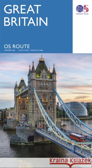 Route Map  9780319290125 Ordnance Survey - książka