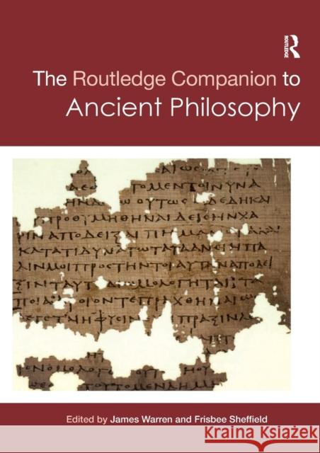 Routledge Companion to Ancient Philosophy  9781138478251 Routledge Philosophy Companions - książka