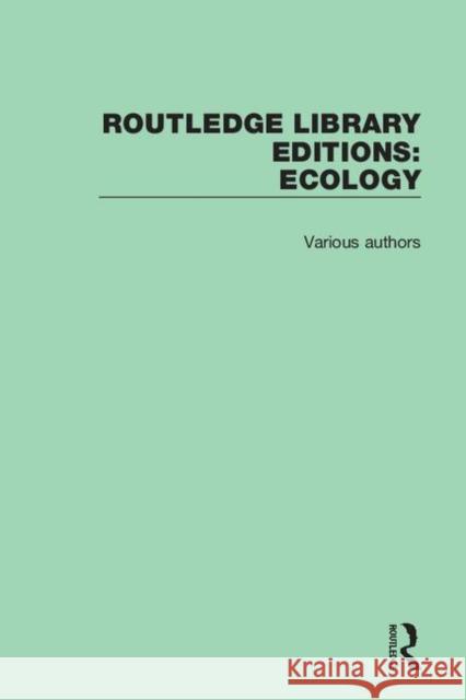 Routledge Library Editions: Ecology Various 9780367366407 Routledge - książka