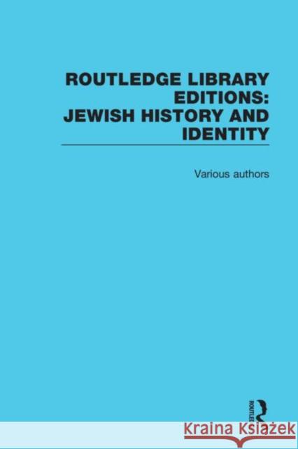 Routledge Library Editions: Jewish History Various 9780367442477 Routledge - książka