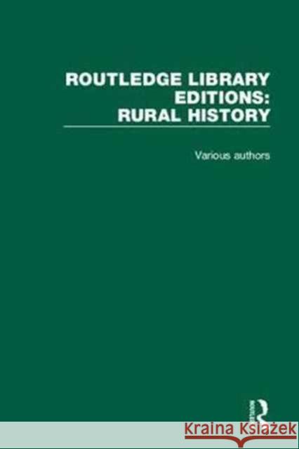 Routledge Library Editions: Rural History Various 9781138894815 Routledge - książka