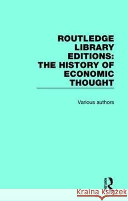 Routledge Library Editions: The History of Economic Thought Various 9781138292505 Routledge - książka