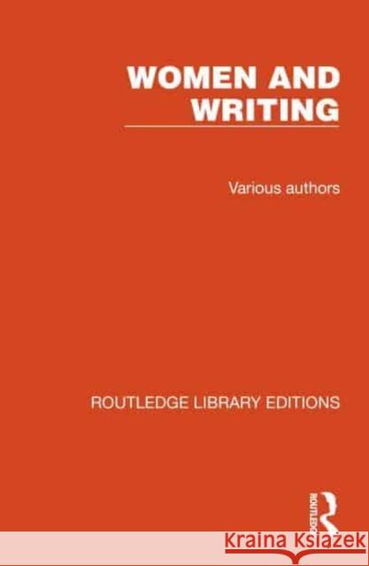 ROUTLEDGE LIBRARY EDITIONS WOMEN & WRITI VARIOUS 9781032263458 TAYLOR & FRANCIS - książka