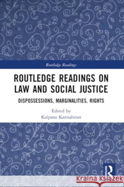 Routledge Readings on Law and Social Justice  9781032290126 Taylor & Francis Ltd - książka