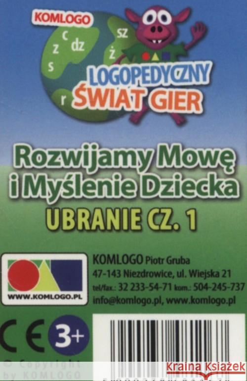 Rozwijamy mowę i myślenie - Ubranie cz. 1.  5900238481167 Komlogo - książka