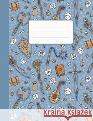 RPG Quest Composition Notebook: 100 College Ruled Pages & 20 Graph Pages with Table of Contents, Blue Cover Mbm Creative Gaming 9781692406783 Independently Published - książka