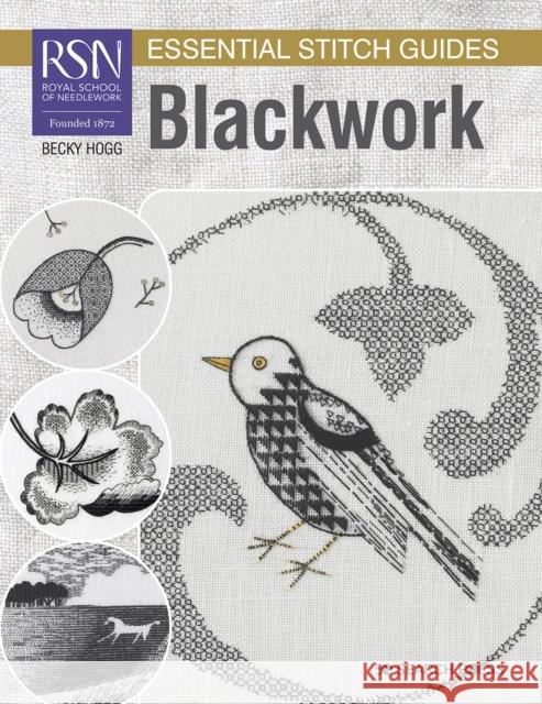 RSN Essential Stitch Guides: Blackwork: Large Format Edition Becky Hogg 9781782219323 Search Press Ltd - książka