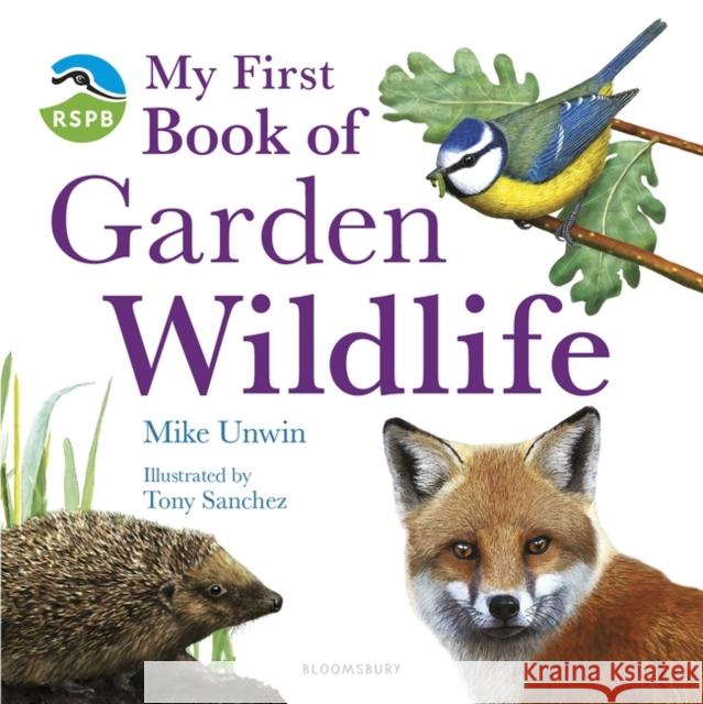 RSPB My First Book of Garden Wildlife Mike Unwin 9781408104576 Bloomsbury Publishing PLC - książka