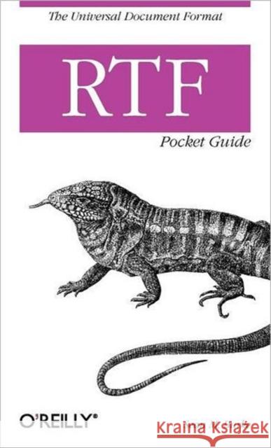 RTF Pocket Guide Sean M. Burke 9780596004750 O'Reilly Media - książka