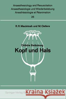 Örtliche Betäubung: Kopf Und Hals Matthes, H. 9783540040422 Springer - książka