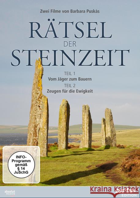 Rätsel der Steinzeit, 1 DVD : Vom Jäger zum Bauern / Zeugen für die Ewigkeit  9783848840588 absolut MEDIEN (arte Edition) - książka