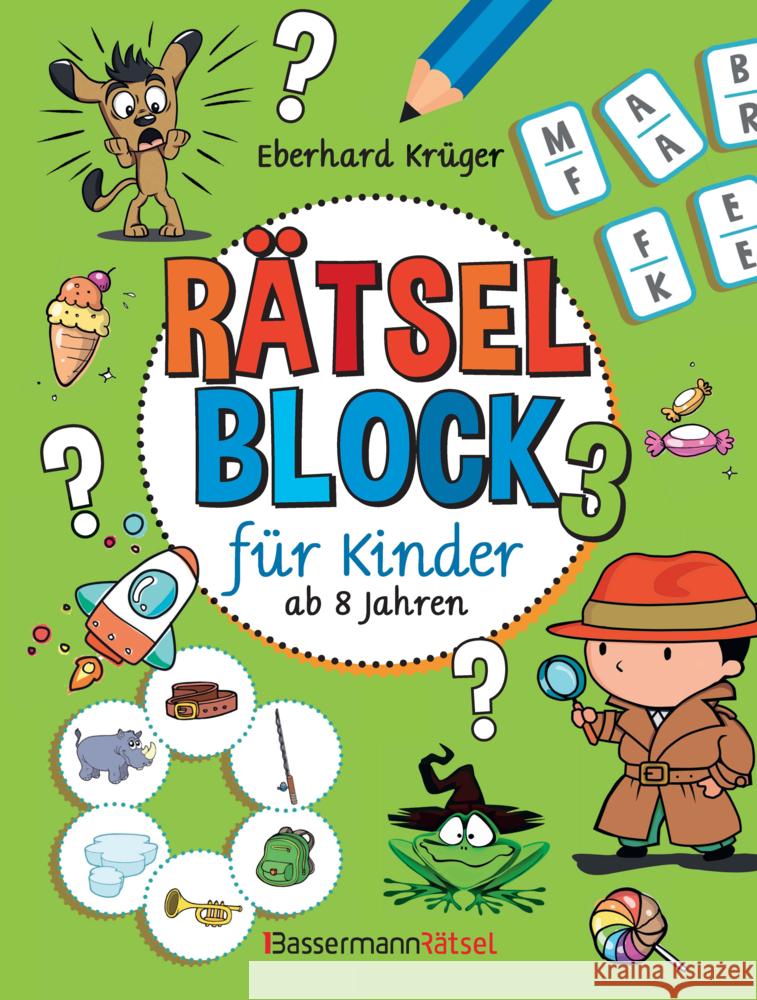 Rätselblock 3 für Kinder ab 8 Jahren Krüger, Eberhard 9783809448945 Bassermann - książka