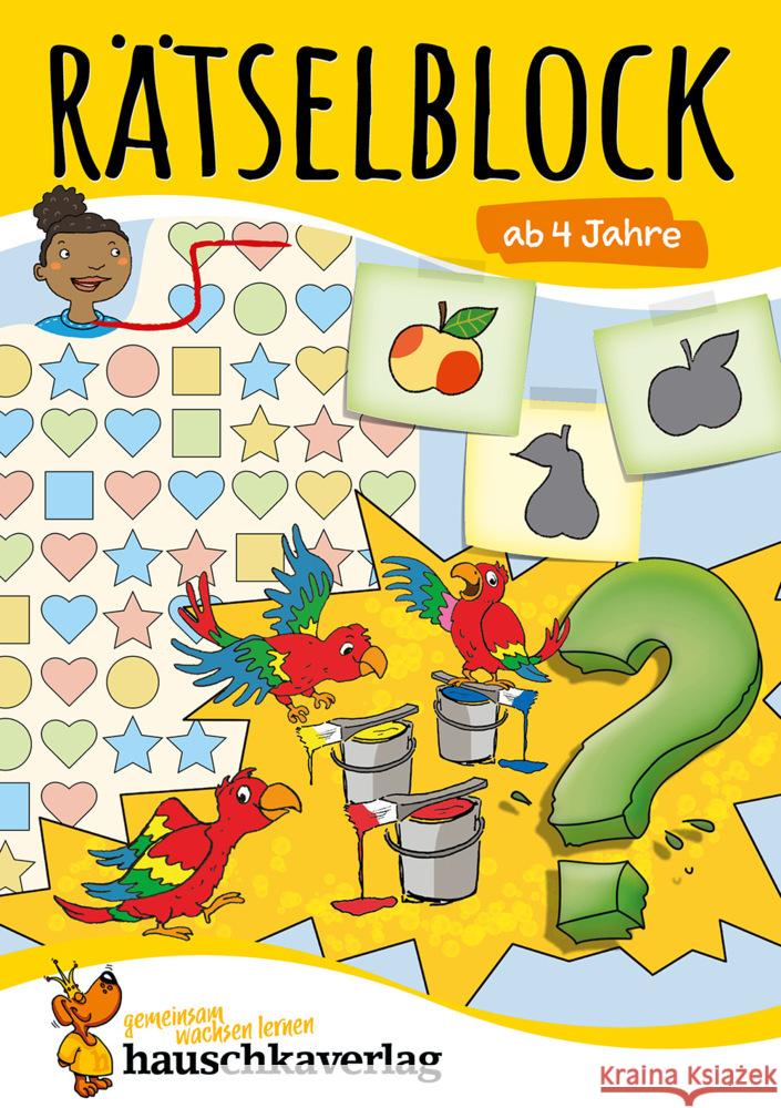 Rätselblock ab 4 Jahre, Band 1, A5-Block Spiecker, Agnes 9783881006422 Hauschka - książka