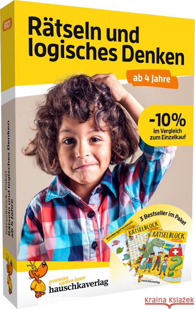 Rätselblock-Paket ab 4 Jahre - Rätseln und logisches Denken Maier, Ulrike, Spiecker, Agnes 9783754280010 Hauschka - książka