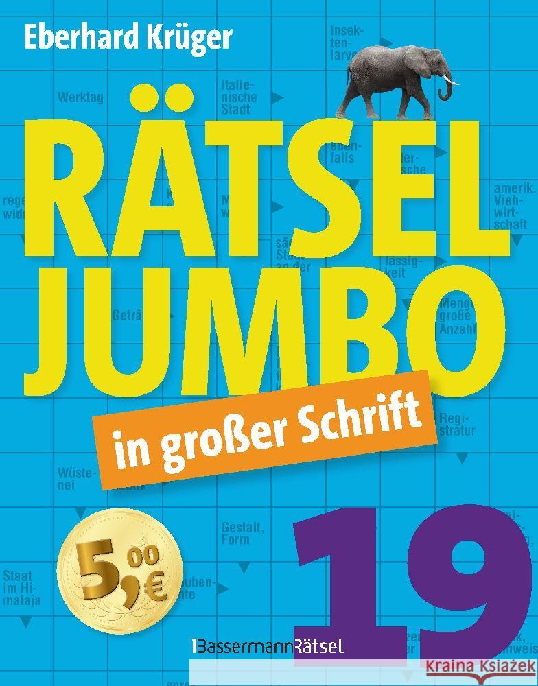 Rätseljumbo in großer Schrift 19 Krüger, Eberhard 9783809448600 Bassermann - książka