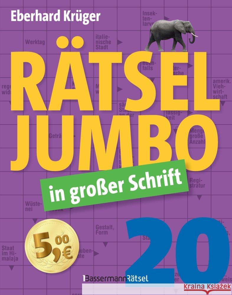 Rätseljumbo in großer Schrift 20 Krüger, Eberhard 9783809450870 Bassermann - książka
