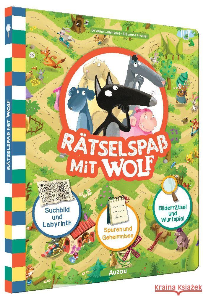 Rätselspaß mit Wolf Lallemand, Orianne 9783039540044 Auzou - książka